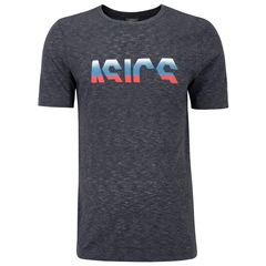Camiseta ASICS Manga Curta Lic Logo Degradê - Masculina - Foto 6