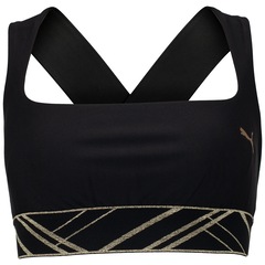 Top Fitness Puma com Bojo Média Sustentação Deco Glam - Adulto - Foto 1