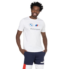Camiseta Puma Manga Curta BMW Motorsport Essential Logo Tee - Masculina - Foto 2