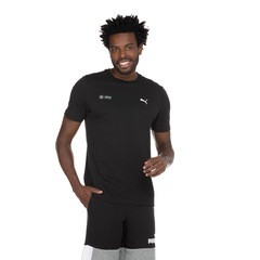 Camiseta Puma Manga Curta Mercedes-AMG Petronas Fórmula1 Essential Tee - Masculina - Foto 4
