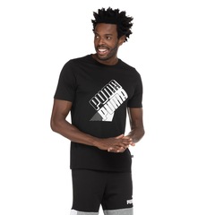Camiseta Puma Manga Curta Power Logo Tee - Masculina - Foto 5