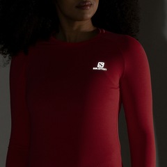 Camiseta Salomon Manga Longa Thermo LS com Proteção Solar UV - Feminina - Foto 5