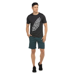 Camiseta Masculina Oxer Manga Curta Cava Tradicional Estampa Folha - Foto 4