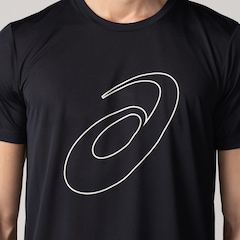 Camiseta ASICS Manga Curta Logo Espiral Crepe - Masculina - Foto 5