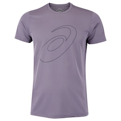 Camiseta ASICS Manga Curta Logo Espiral Crepe - Masculina - Foto 1