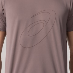 Camiseta ASICS Manga Curta Logo Espiral Crepe - Masculina - Foto 4