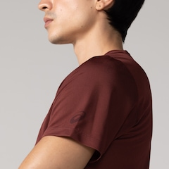 Camiseta ASICS Manga Curta Logo Espiral Crepe - Masculina - Foto 6