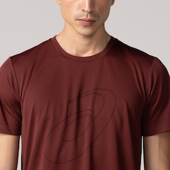 Camiseta ASICS Manga Curta Logo Espiral Crepe - Masculina - Foto 7