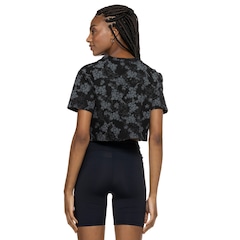Blusa Feminina Manga Curta Cropped ASICS Full Print - Foto 3