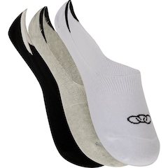 Kit de Meias Olympikus Ultra Invisível com 3 Pares - Adulto - Foto 1