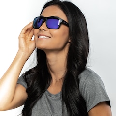 Óculos de Sol Oakley Holbrook XL Matte Black Warm Grey Prizm - Unissex - Foto 3