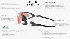 Óculos de Sol Oakley Holbrook Polished Prizm Sapphire - Unissex - Foto 5