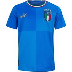 Camisa Itália I 22/23 Torcedor Puma - Juvenil - Foto 1