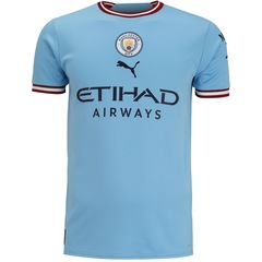 Camisa Manchester City I 22/23 Torcedor Puma - Masculina - Foto 1