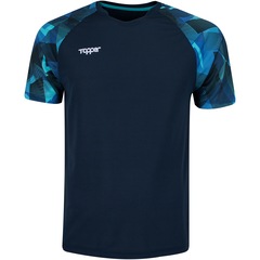Camisa Topper Manga Curta Fut Effect II - Masculina - Foto 1