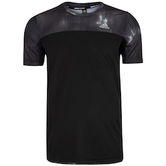 Camiseta adidas Manga Curta Workout Aop - Masculina - Foto 1