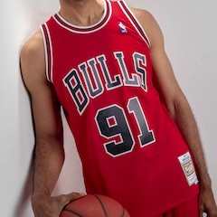 Camiseta Regata Chicago Bulls NBA Mitchell & Ness - Masculina - Foto 10