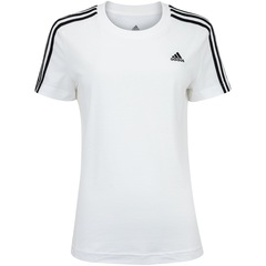 Camiseta adidas Manga Curta 3 Listras - Feminina - Foto 7
