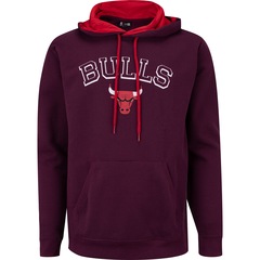 Blusa de Moletom Chicago Bulls NBA Core College Letter - Masculina - Foto 1
