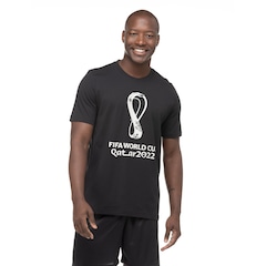 Camiseta World Cup 22 Manga Curta Oficial Evento adidas - Masculina - Foto 2