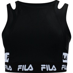Top Fitness Sem Bojo Fila Baixa Sustentação Double Elastic - Adulto - Foto 1