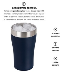 Copo Térmico com Isolamento a Vácuo do Cruzeiro Arell 01 Tulip Pint - 500ml - Foto 6