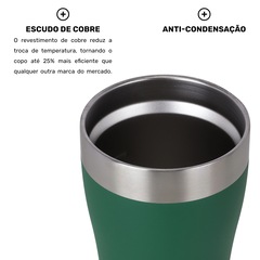 Copo Térmico com Isolamento a Vácuo do Fluminense Arell 01 Tulip Pint - 500ml - Foto 4