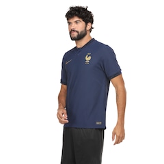 Camisa Seleção da França Nike Dri-Fit Matc - Masculina - Foto 7
