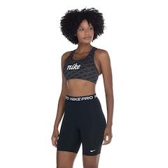 Top Fitness Nike sem Bojo Dri-Fit Swosh IC AOP GX BRA - Adulto - Foto 2