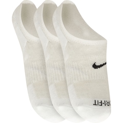Kit de Meia Nike Everday Plus CUSH FOOTIE - Adulto - 3 Pares - Foto 3
