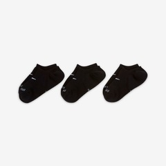 Kit de Meia Nike Everday Plus CUSH FOOTIE - Adulto - 3 Pares - Foto 1