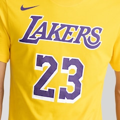 Camiseta Los Angeles Lakers NBA Nike - Masculina - Foto 6