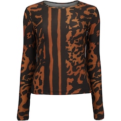 Camiseta Lauf Manga Longa Estampada Lolitta - Feminina - Foto 1