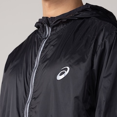 Jaqueta Corta-Vento Masculina ASICS com Capuz Ultraleve Compacta - Foto 5