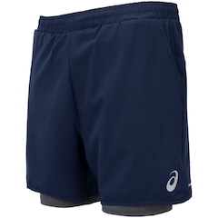 Bermuda Masculina ASICS 5' 2 em 1 Quadriculado - Foto 7