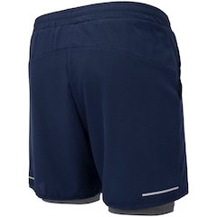 Bermuda Masculina ASICS 5' 2 em 1 Quadriculado - Foto 8