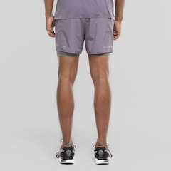 Bermuda Masculina ASICS 5' 2 em 1 Quadriculado - Foto 4