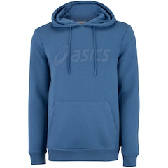 Blusa de Moletom Masculina ASICS com Capuz Canguru Fechado Fleece - Foto 1