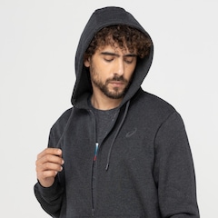 Jaqueta Masculina ASICS com Capuz Moletom Canguru Fleece - Foto 5