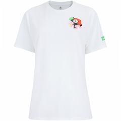Camiseta adidas Marimekko Manga Curta Running - Feminina - Foto 1