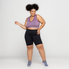 Top Fitness sem Bojo Oxer Baixa Sustentação Seamless Alça Cruzada - Adulto - Foto 8