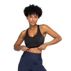 Top Fitness com Bojo Removível Oxer Alta Sustentação Run - Adulto - Foto 2