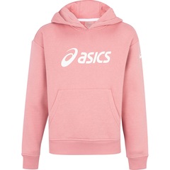 Blusa de Moletom Infantil ASICS com Capuz Canguru - Foto 1