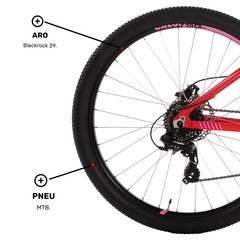 Mountain Bike Caloi Évora - Aro 29 - Freio a Disco Hidráulico - Câmbio Traseiro Shimano - 24 Marchas - Foto 8