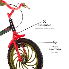 Bicicleta Infantil Aro 16 Caloi Power Rex - Freios Cantilever e Tambor - Foto 6
