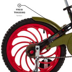 Bicicleta Infantil Aro 16 Caloi Power Rex - Freios Cantilever e Tambor - Foto 7