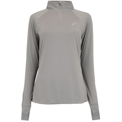 Camiseta Feminina ASICS Manga Longa com Zíper - Foto 1