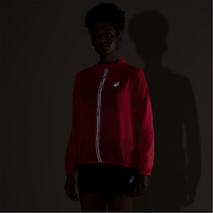 Jaqueta Corta-Vento Feminina ASICS com Capuz Toyama Zíper Refletivo - Foto 9