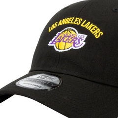 Boné Los Angeles Lakers NBA Aba Curva Strapback New Era - Adulto - Foto 6