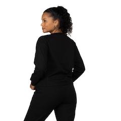 Blusa de Moletom Feminina Oxer com Recorte Texturizado na Lateral - Foto 3